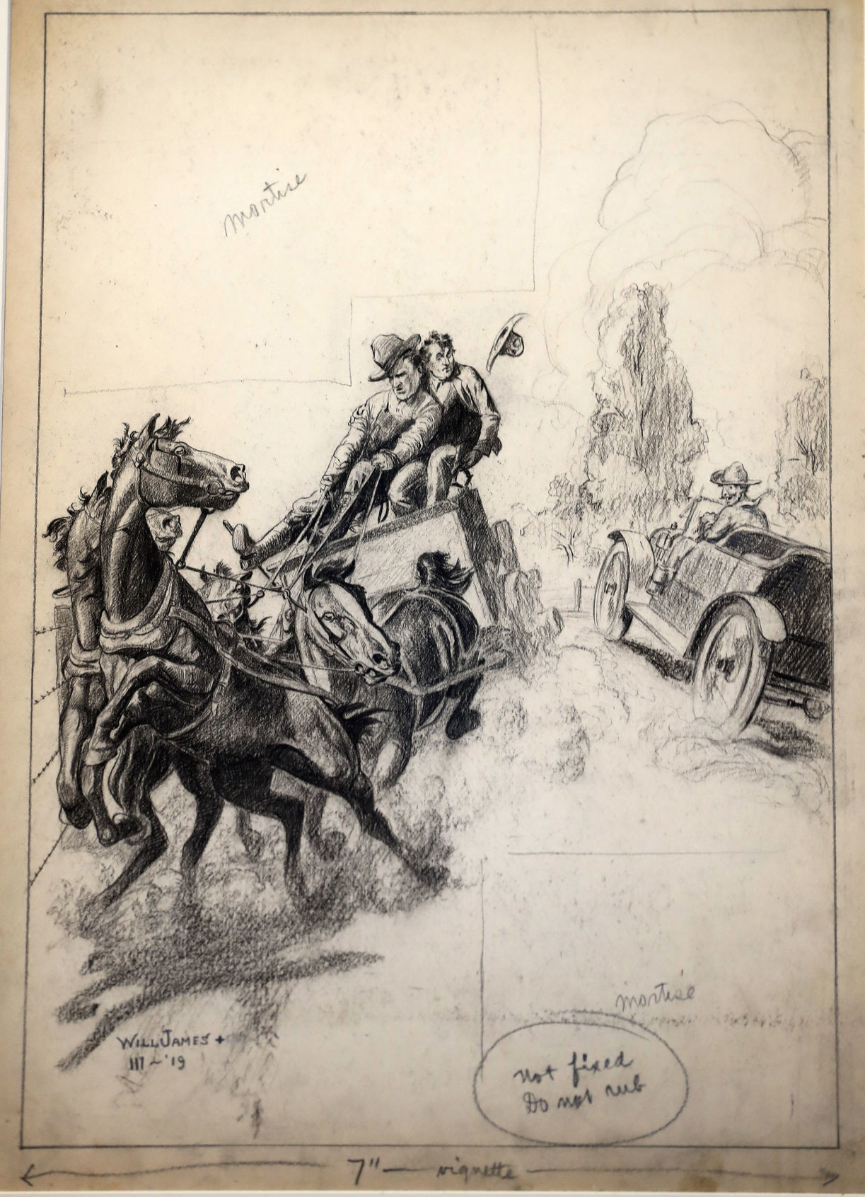 An illustration by Will James